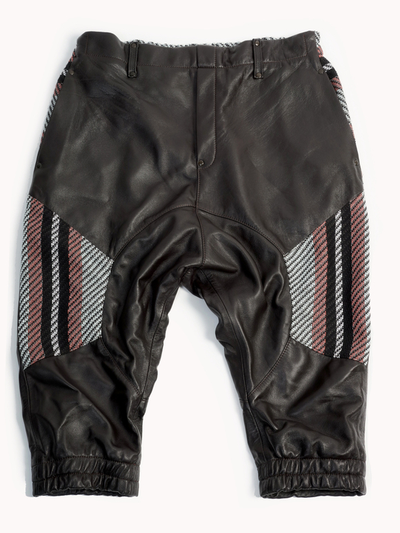 Шорты кожаные удлиненные