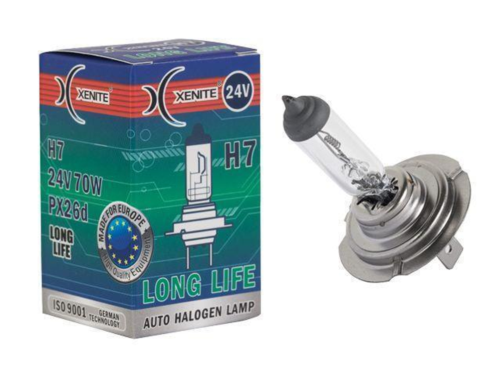 Лампа 24 В H7 Long Life галогенная Xenite