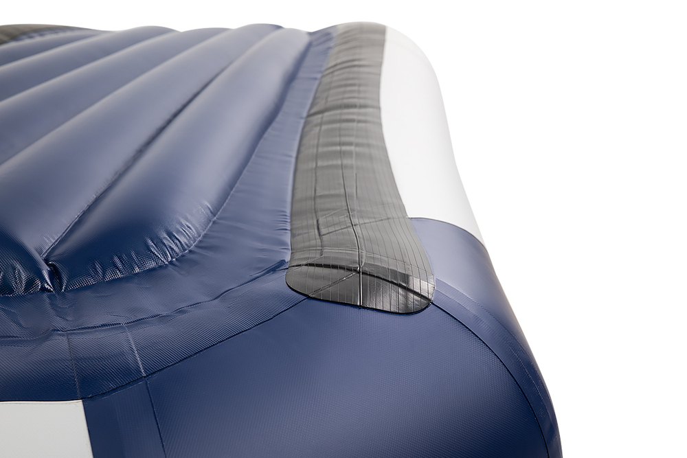 YACHTMAN-260 МНД НАДУВНОЕ ДНО (Яхтман) белый-синий (лодка ПВХ с усилением)