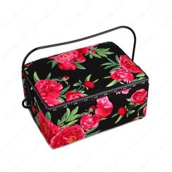Шкатулка тканевая "Алая роза"