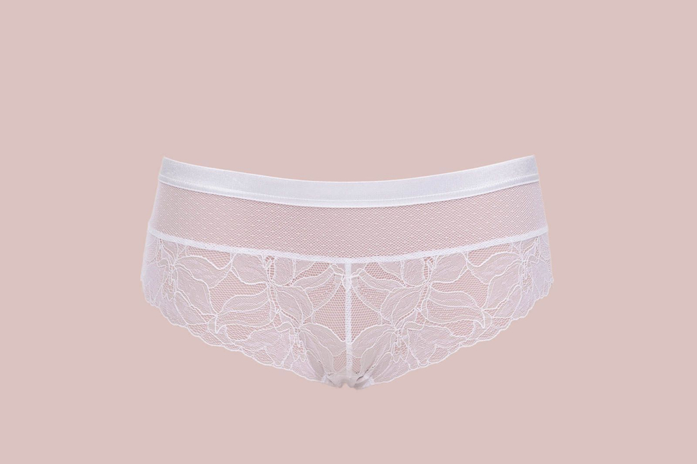 Белые трусики-бразилиана Glow (Размер: 38) (Цвет: белый)