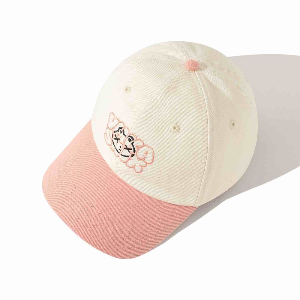 Кепка Ymkashix Logo Face белая/розовая