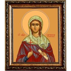 Хариесса Коринфская мученица. Икона на холсте.