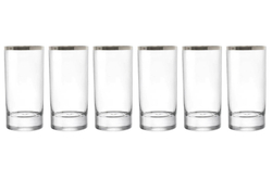 Набор стопок для водки и ликера 6шт 70мл Le Stelle Gemma платина