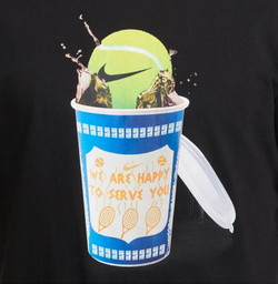 Мужская теннисная футболка Nike Court Tennis T-Shirt - black