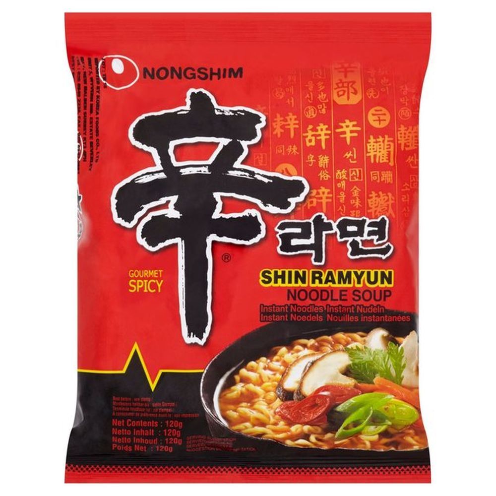 Лапша НОНГШИМ &quot;Shin Ramyun &quot;острая м/у 120гр, Южная Корея