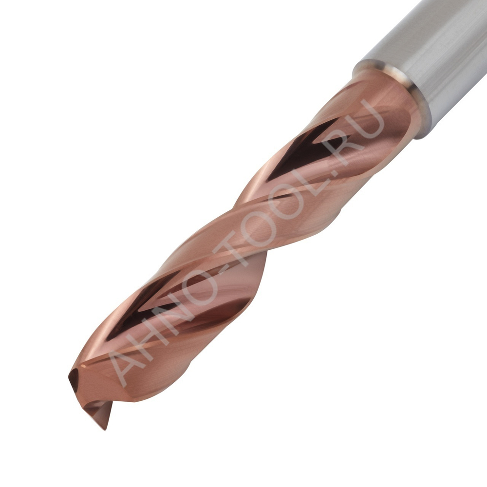 Сверло  9.1мм  твердосплавное 5D без подвода СОЖ. SP-X800050910 VHM AHNO по стали, чугуну, нерж. и ж