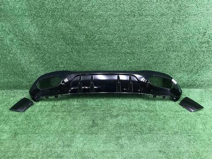 Юбка заднего бампера Mercedes A W177 18-22 AMG 35