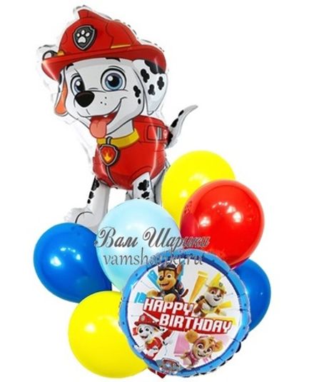 Букет шаров "Щенок Маршал"