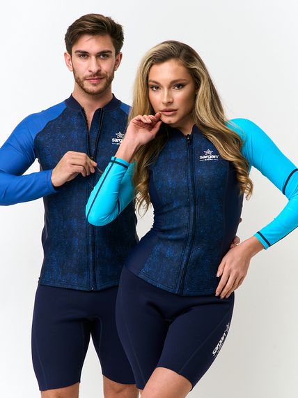 Куртка неопреновая женская Sargan Sport 1061/BL 2 мм синяя