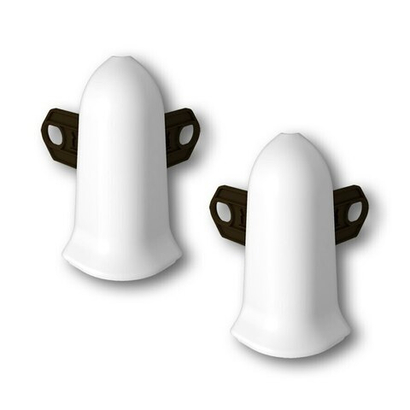 Угол наружный для плинтуса КЛАССИК Белый 001 55мм