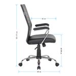 Кресло руководителя Helmi HL-E42 "Express", экокожа черная