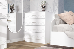 Комод Юниор-2, Шарли Белый, Белый