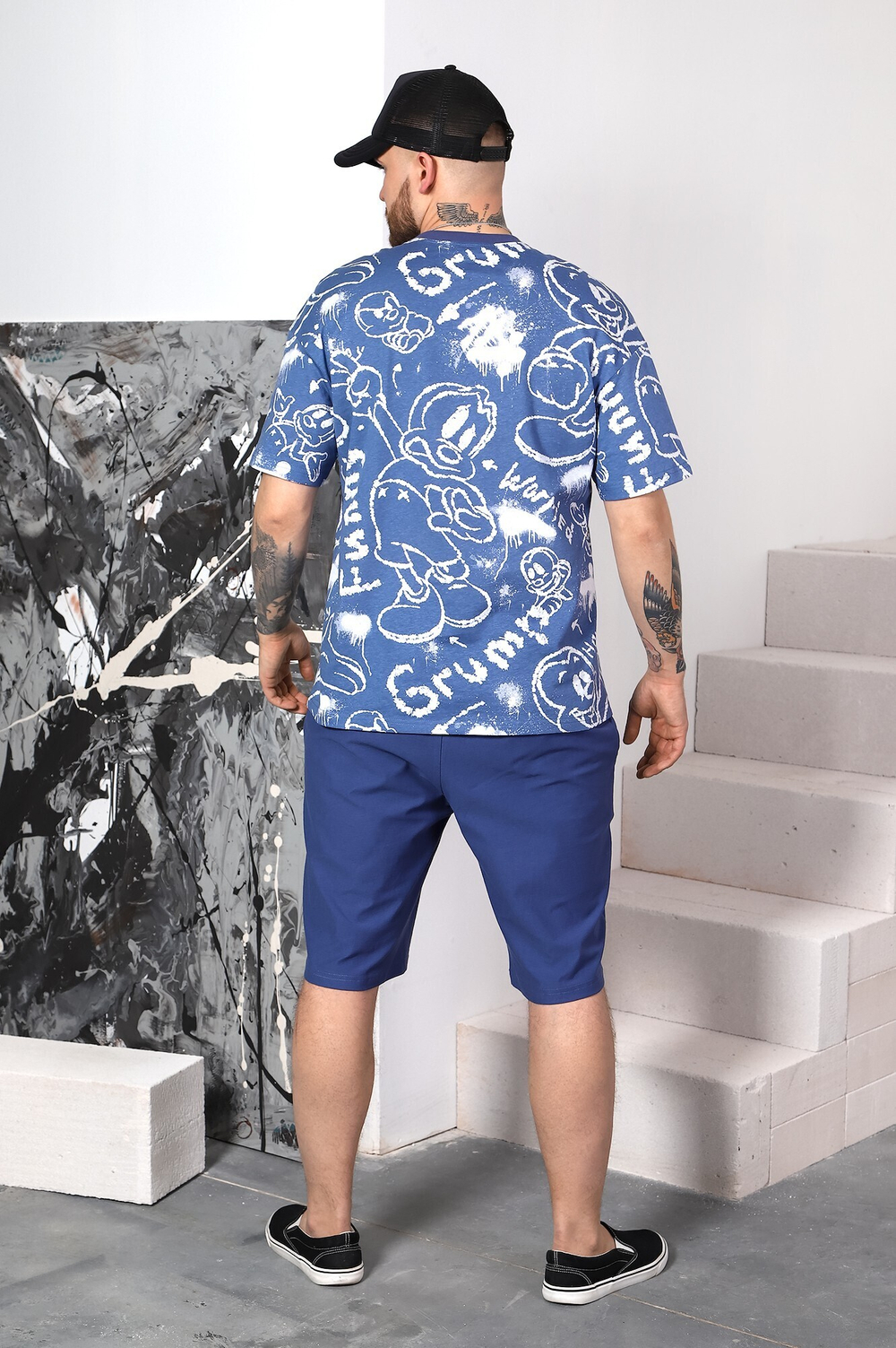 [m]Комплект мужской шорты+футболка КП-120