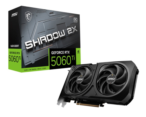 Видеокарта MSI GeForce RTX 5060 TI SHADOW 2X PLUS (RTX 5060 Ti 16G SHADOW 2X PLUS)