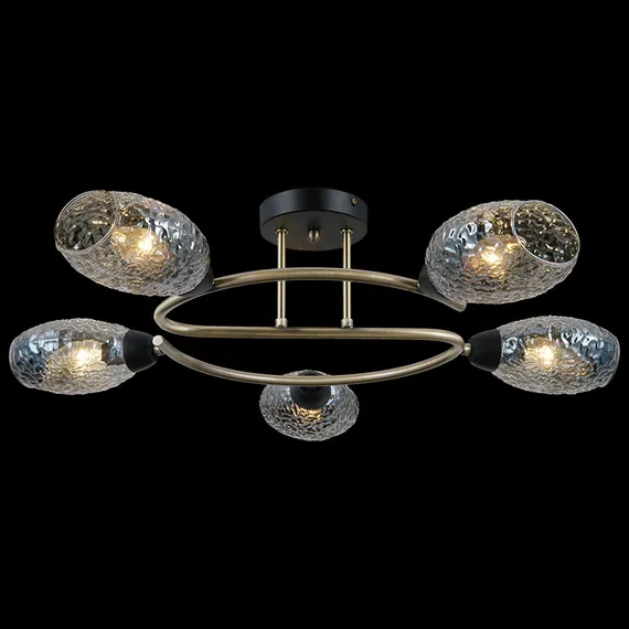 Люстра потолочная ILLUMICO E14 IL0300-5CSQ-79 BK AB