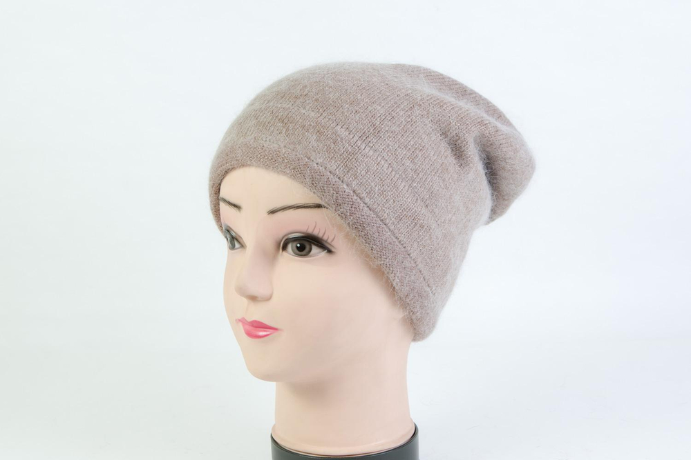 Женская шапка светло-коричневая SH H9509-1A brown