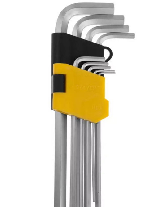 Ключи имбусовые удлиненные с шариком HEX 1,5-10 мм MASTER STAYER - 9 предметов