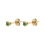 Серьги-пусеты Fiore Luna GREEN AE03187-8 G/G