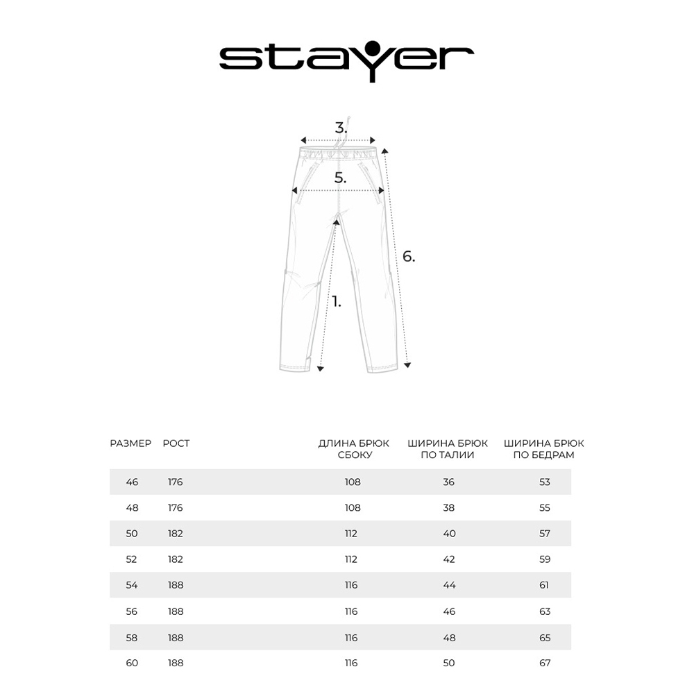 Брюки мужские Stayer 21019