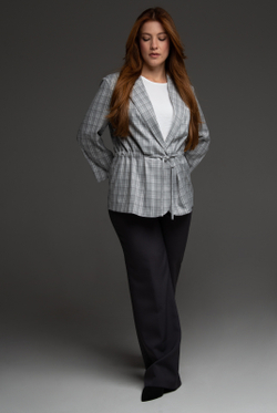 Жакет женский 3881зпа, клетка #406Клж043881зпа