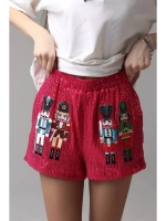 Шорты с пайетками летние