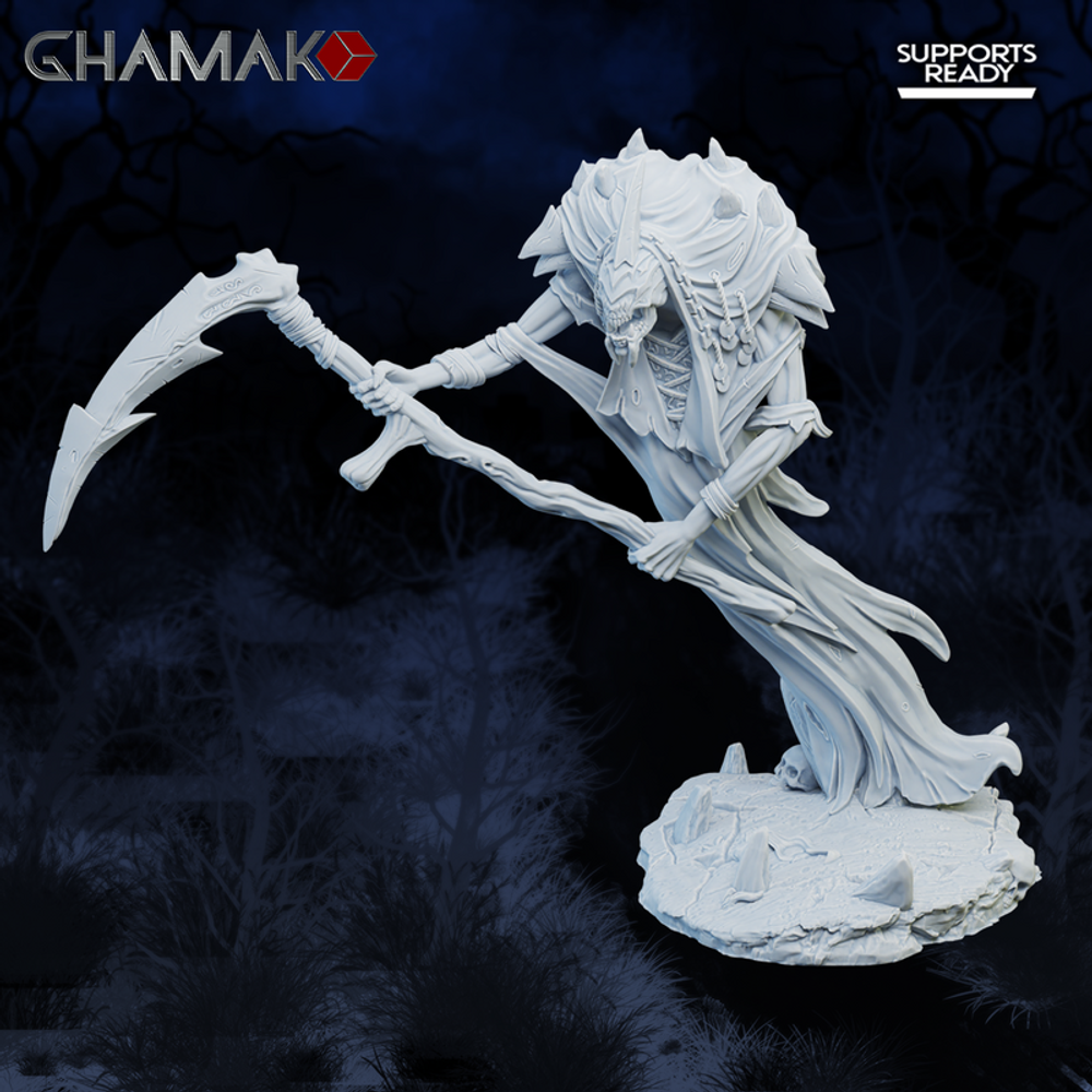 Grand Alliance Death Nighthaunt Grimghast Reaper Призрачный жнец №3 миниатюра для dnd, днд, pathfinder, фентези, Настольная игра, НРИ, Варгейм, РПГ