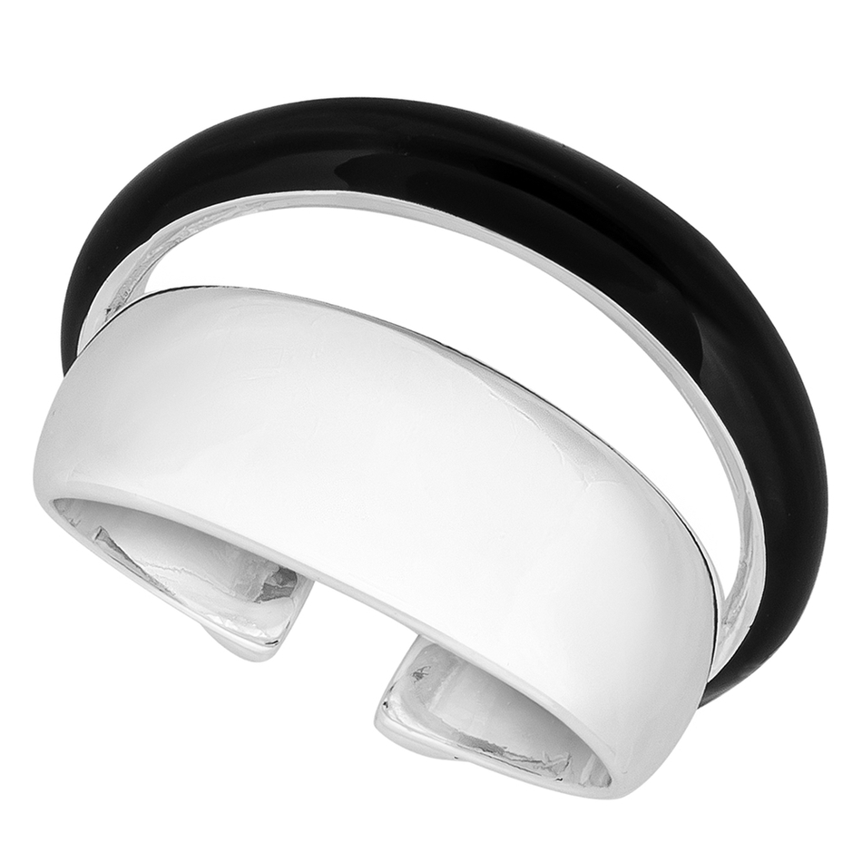 Кольцо Fiore Luna BLACK EPOXY KBR04001-03 S