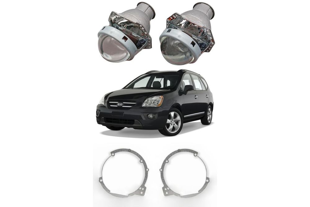 Готовый комплект для замены штатных линз Kia Carens II UN 2006-2012