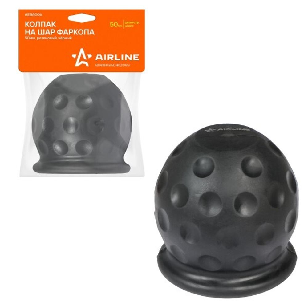 Колпачок фаркопа на шар черный (резин.) (AIRLINE)