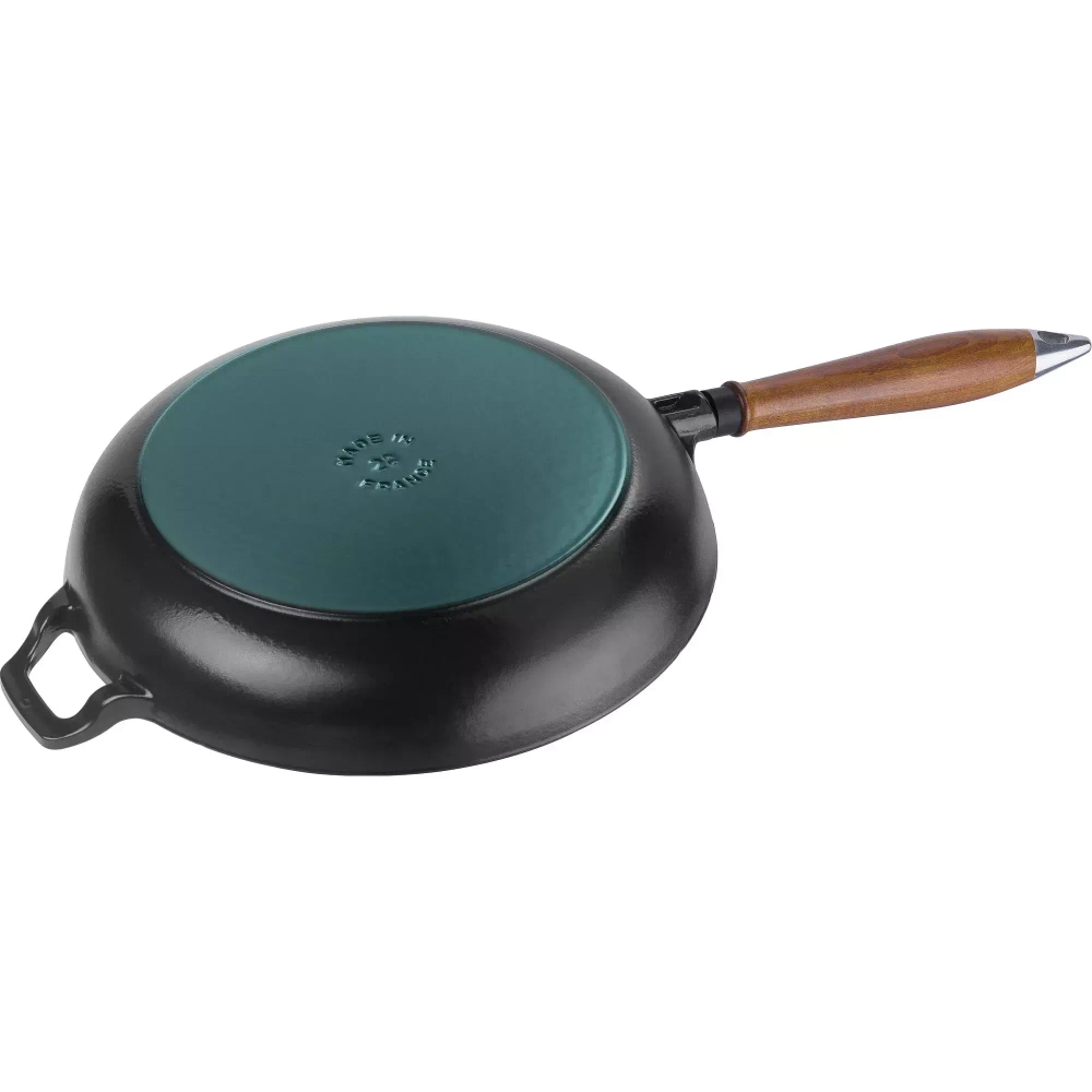 STAUB - Сковорода чугунная 28см с деревянной ручкой (2 сорт) / артикул   40508-298-5  / GTIN 3272340041938