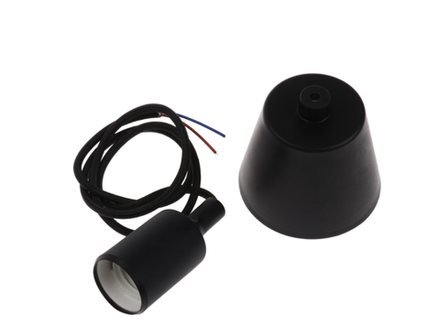 Патрон подвесной потолочный черный Е27