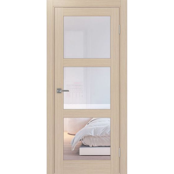 Цена на Межкомнатная дверь экошпон Турин 530.222 дуб белёный остеклённая Купить Межкомнатная дверь экошпон Турин 530.222 дуб белёный остеклённая