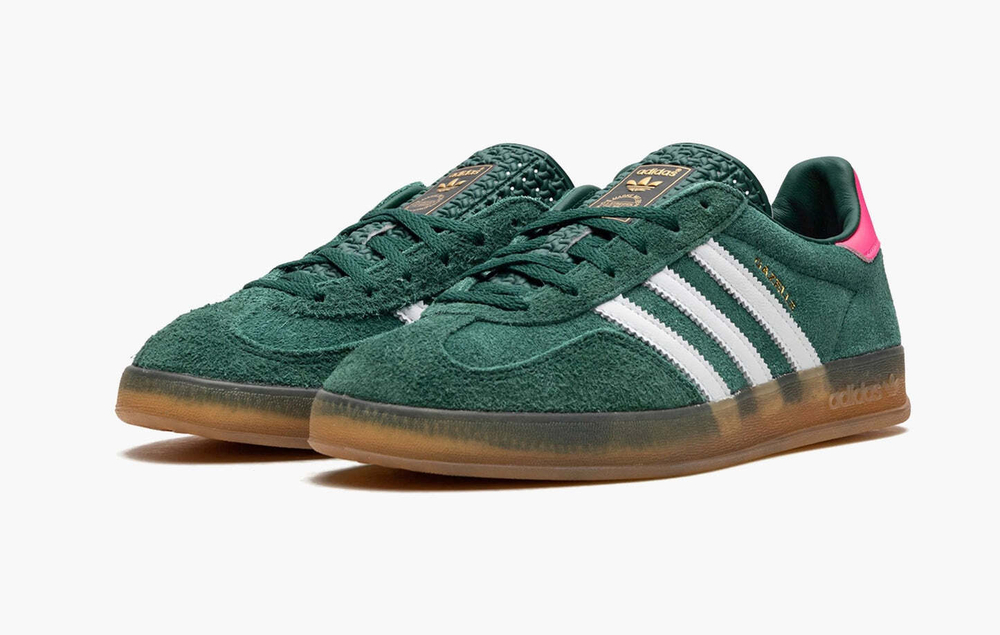 Adidas Gazelle Indoor "Collegiate Green Lucid Pink"