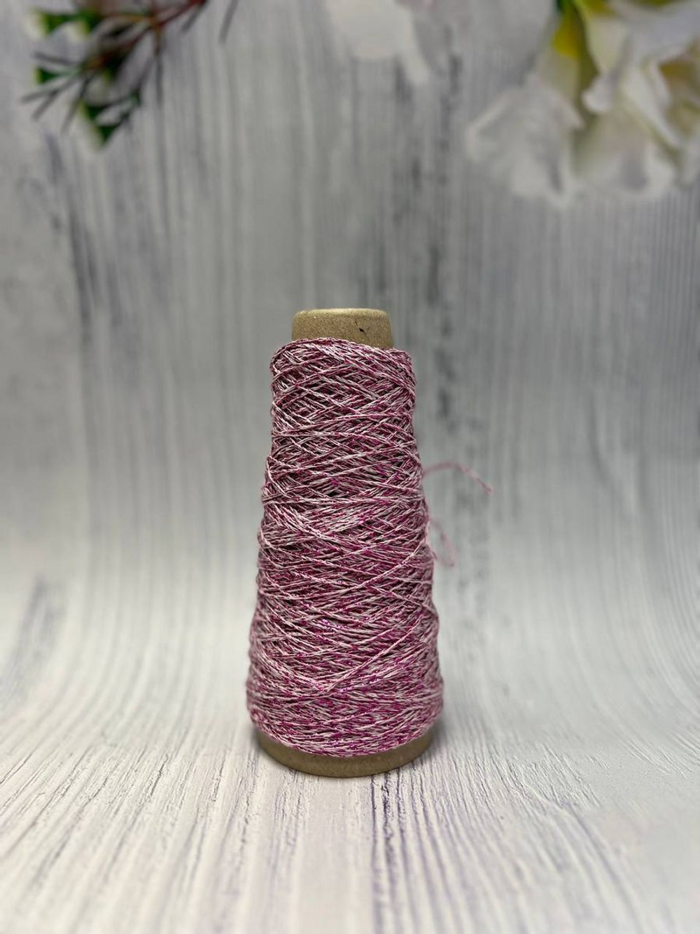 Пряжа хлопковая с люрексом