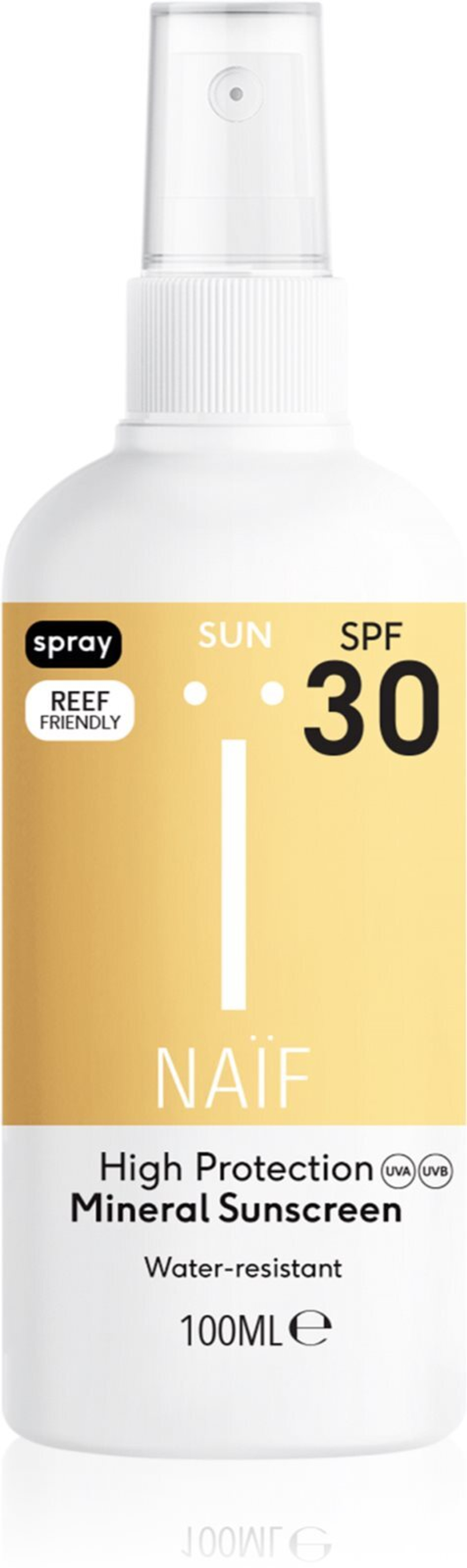 Naif Sun Mineral Sunscreen SPF 30 - солнцезащитный спрей SPF 30 /   100  ml  / GTIN 8720828001493