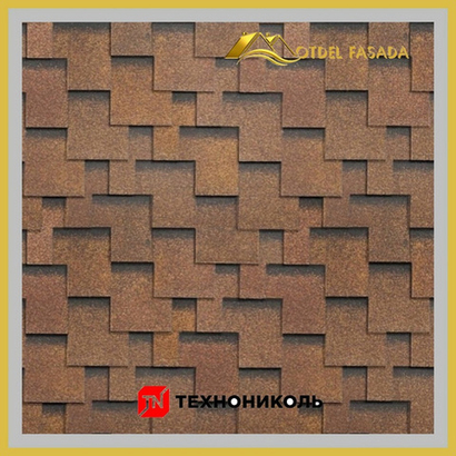 Гибкая черепица ТехноНиколь SHINGLAS Фокстрот Дуб 3 м2/уп (Однослойная)