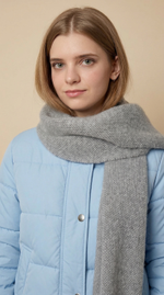 Оренбургский шарф Ш204-03/02 серый