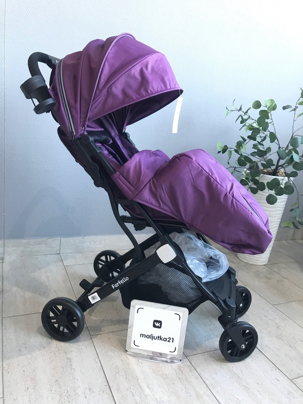 Kоляска детская прогулочная Farfello Comfy Go Comfort (Violet/Фиолетовый CG-006)