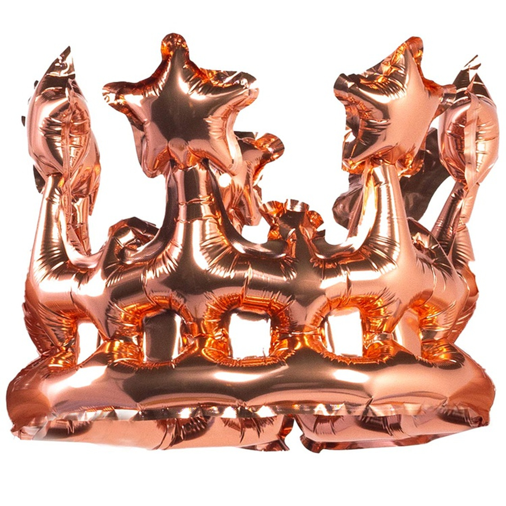 Шар Фольгированный Корона розовое золото (Розовое Золото)