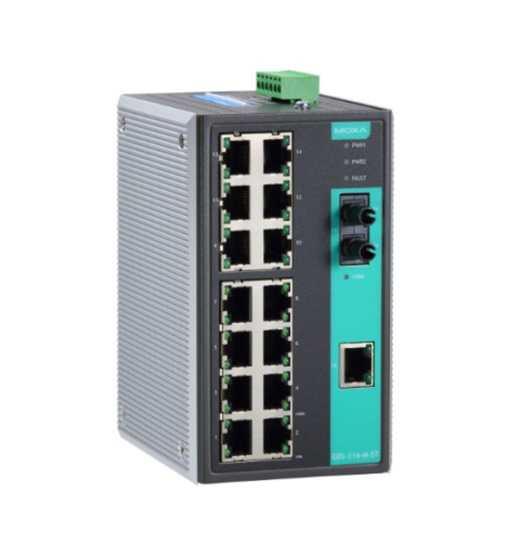 Коммутатор неуправляемый MOXA EDS-316-M-ST