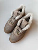 Короткие зимние комбинированные кеды KASSA