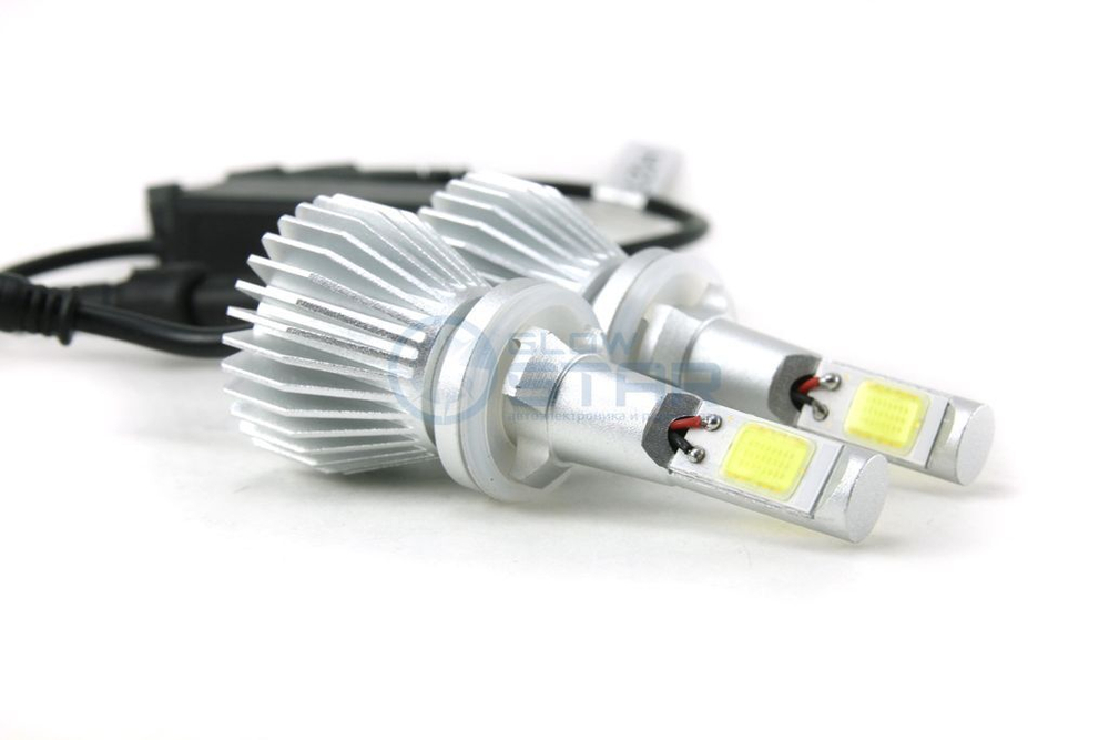 Светодиодная лампа H27/880/881 C6 COB, 9-36V, 30W, 3000LM (комплект 2шт)