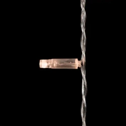 Светодиодный занавес с колпачком 2*3 м., 600 экстра теплых белых LED ламп, прозрачный провод ПВХ, IP65, LTC (PCL602CAP-10-2EWW)