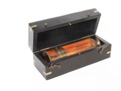 Nautical Подзорная труба в деревянном футляре