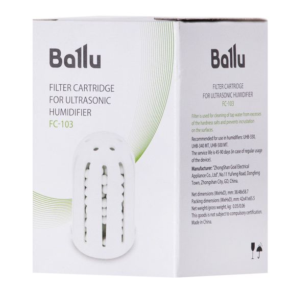 Фильтр-картридж Ballu FC-103 для ультразвукового увлажнителя купить в Москве и Московской области по низкой цене с доставкой по России — (5) Фильтр-картридж Ballu FC-103 для ультразвукового увлажнителя — (5)