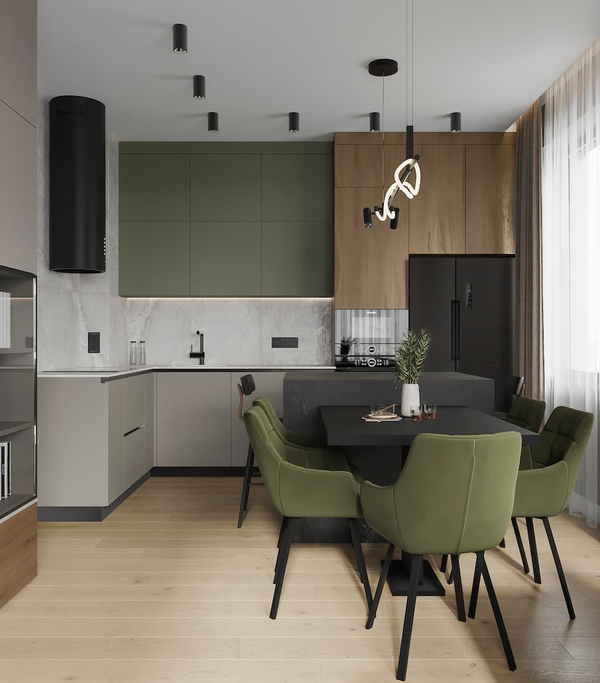 Примеры современных дизайнов кухонь из интернета