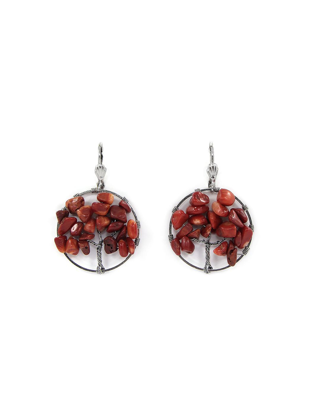 Серьги из коралла kose998-kr