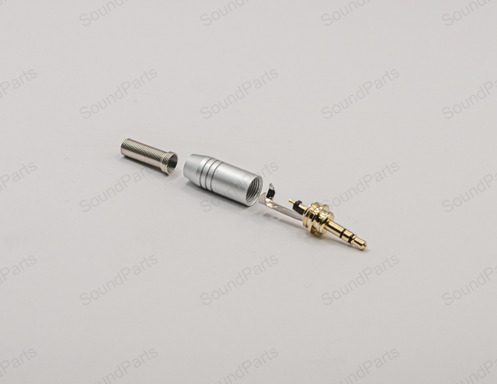 Mini Jack 3,5 mm с наружной резьбой (Серебристый)