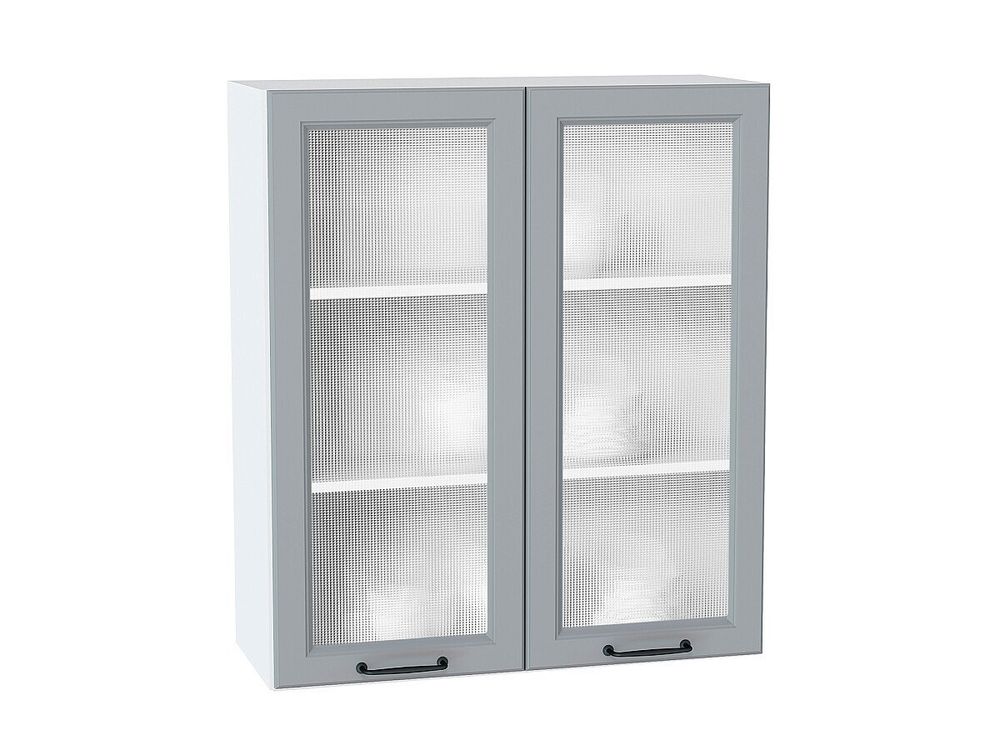 Шкаф верхний с 2-мя остекленными дверцами Ницца